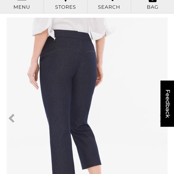 Chico's Black Secret Stretch Straight Leg Pants - Picture 4 of 7